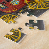 Oude Stagecoach Texas Legpuzzel (Zijkant)