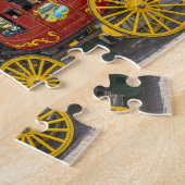 Oude Stagecoach Texas Legpuzzel (Zijkant)
