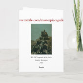 Oude Stagecoach van Remington van de Vlaktes Kaart (Achterkant)