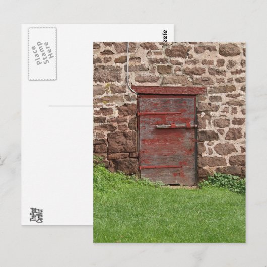 Oude Staldeur Briefkaart (Voorkant / Achterkant)