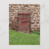 Oude Staldeur Briefkaart (Voorkant)