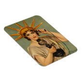 Oude Standbeeld van de Vrijheid, WWI-patriottische Magneet (Rechterzijde)