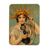 Oude Standbeeld van de Vrijheid, WWI-patriottische Magneet (Verticaal)