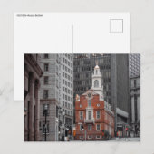 Oude State House Boston Briefkaart (Voorkant / Achterkant)