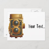 Oude Steampunk-camera Briefkaart (Voorkant / Achterkant)