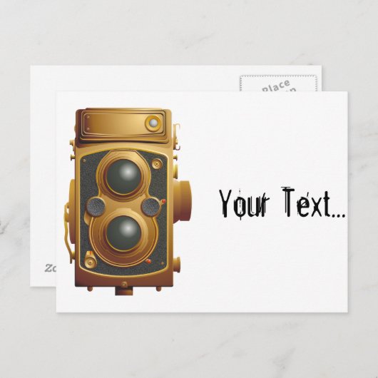 Oude Steampunk-camera Briefkaart (Voorkant / Achterkant)