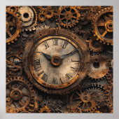 Oude Steampunk Poster (Voorkant)