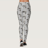 Oude steenkolommen op grijs leggings (Achterkant)