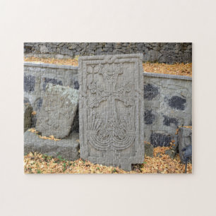 Oude steenkruisen (khachkars) in Armenië Legpuzzel