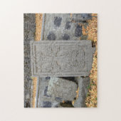 Oude steenkruisen (khachkars) in Armenië Legpuzzel (Verticaal)