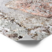 Oude steenmuur in de vesting van belgrado, belgrad poster (Hoek)