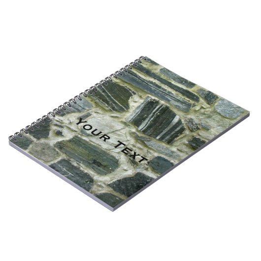 Oude Stekelwand met Tekst Notitieboek (Linkerzijde)