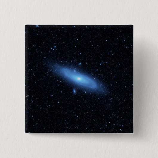 Oude stellaire populatie van het Andromeda Melkweg Vierkante Button 5,1 Cm (Voorkant)