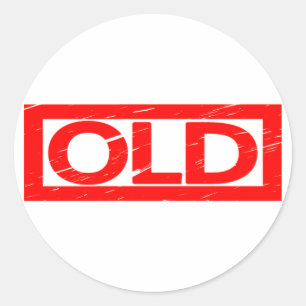 Oude stempel ronde sticker