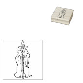 Oude stempel voor illustratie met hekkunst (Gestempeld)