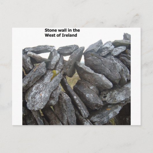 Oude stenen muren in Ierland Briefkaart (Voorkant)