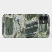 Oude stenen muur met naam Case-Mate iPhone case (Achterkant (horizontaal))