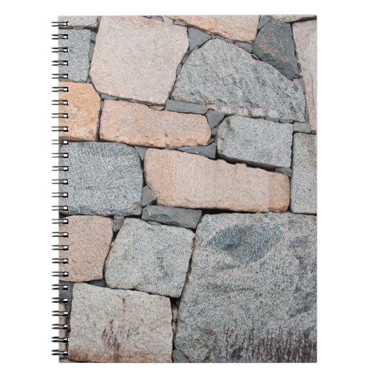 Oude stenen muur van het oude kasteel. abstract, o notitieboek (Voorkant)