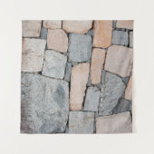 Oude stenen muur van het oude kasteel. abstract, o wandkleed (Voorkant (horizontaal))