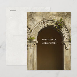 Oude stenen, oude verhalen, poëtische architectuur briefkaart