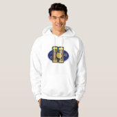 Oude stenen tabletten met pentagram amulet hoodie (Voorkant volledig)