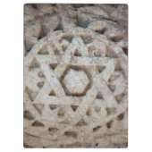 Oude Ster van David snijwerk, Israël Klembord (Achterkant)