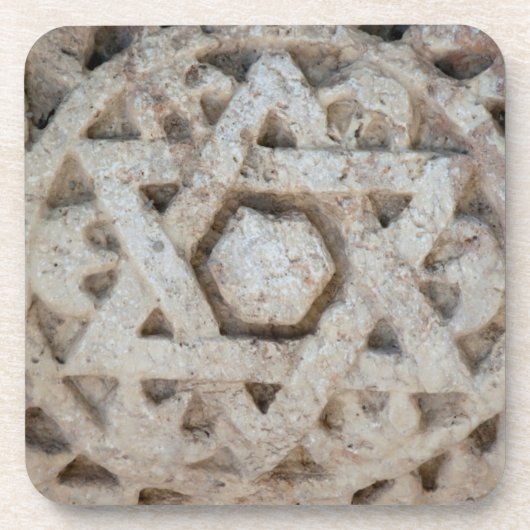 Oude Ster van David-uitgraving, Israël Bier Onderzetter (Voorkant)