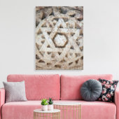 Oude Ster van David-uitgraving, Israël Canvas Afdruk (Insitu (Woonkamer))