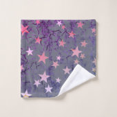 Oude sterren op blauw bad handdoek (Wasdoekje)