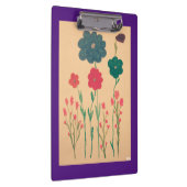 Oude stijl bloemennostalgie klembord (Rechts)