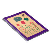 Oude stijl bloemennostalgie notitieboek (Rechterzijde)