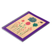 Oude stijl bloemennostalgie notitieboek (Linkerzijde)