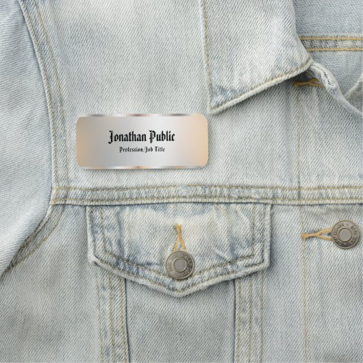 Oude Stijl Calligraded de Zilverblik van de Tekst  Naamplaatje (In situ)