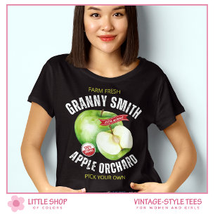 Oude Stijl Fruit Groene Appels T-shirt