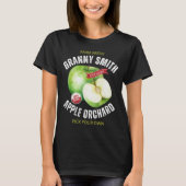 Oude Stijl Fruit Groene Appels T-shirt (Voorkant)