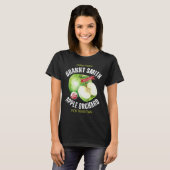 Oude Stijl Fruit Groene Appels T-shirt (Voorkant volledig)