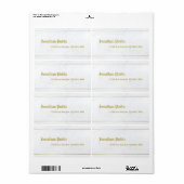 Oude stijl gouden kalligrafie elegante marmeren ve etiket (Full Sheet)