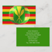 Oude stijl Hawaiiaanse vlag Visitekaartje (Voorkant / Achterkant)