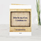 Oude stijl kerst Kaart! Feestdagen Kaart (Achterkant)