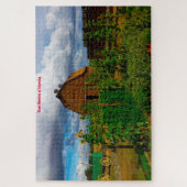 Oude stijl Land Barn Wyoming. Jigzaag Puzzle Legpuzzel (Verticaal)