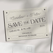 Oude stijl luciferdoosje "Save the Date"-aankondig Aankondigingskaart