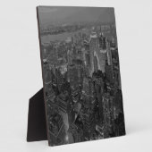  oude stijl New York City Script Fotoplaat (Zijkant)