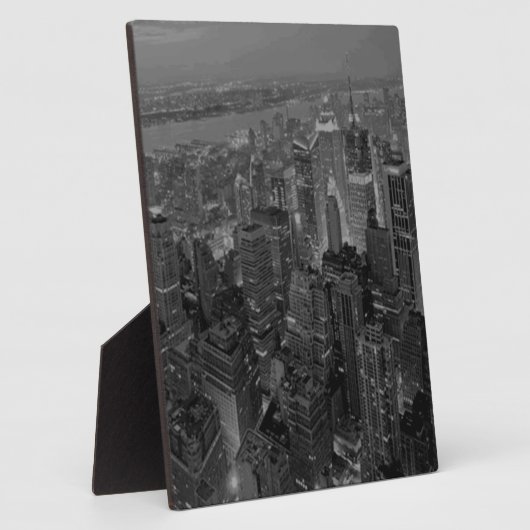  oude stijl New York City Script Fotoplaat (Zijkant)