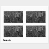 oude stijl New York City Script Rechthoekige Sticker (Vel)