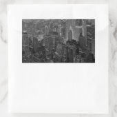oude stijl New York City Script Rechthoekige Sticker (Tas)