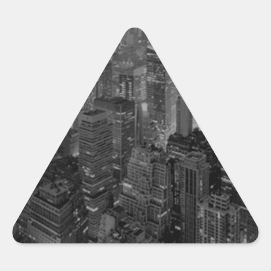 oude stijl New York City Script Sticker (Voorkant)