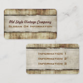 Oude stijl Populaire afgeronde Visitekaartjes (Voorkant / Achterkant)