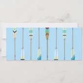 Oude stijl roeispanen kaart (Achterkant)