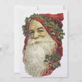 Oude stijl Santa Claus Feestdagenkaart (Voorkant)