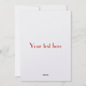 Oude stijl Santa Claus Feestdagenkaart (Achterkant)